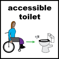 Disabled accessible toilet (female)