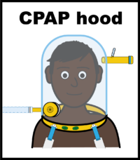 CPAP hood